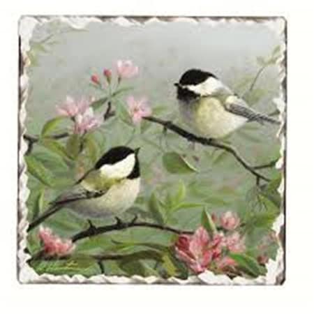 Counter Art CART11185 Chickadee Number 1 Single Tumbled Tile Coaster